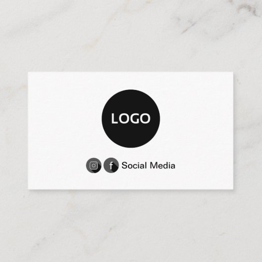 Schlicht Visitenkarte (Rückseite)