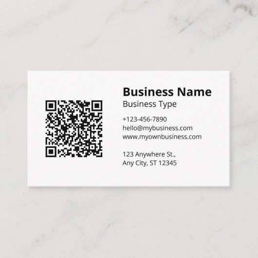 Schlicht Visitenkarte (Vorderseite)