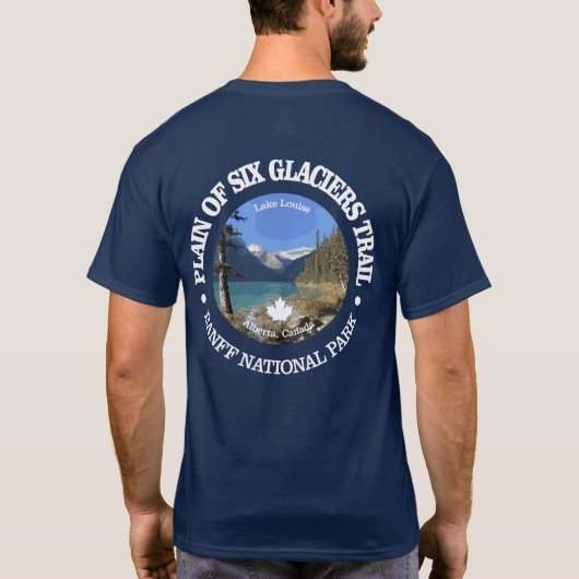 Schlicht von sechs Gletscherwanderwegen (rd) T-Shirt (Rückseite)