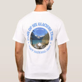 Schlicht von sechs Gletscherwanderwegen (rd) T-Shirt (Rückseite)
