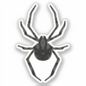 Schlichte Alte Spinne Aufkleber (Vorderseite)