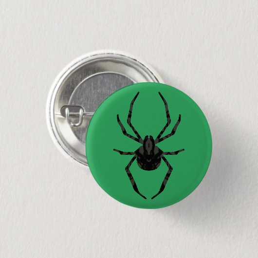 Schlichte Alte Spinne Button (Vorne & Hinten)