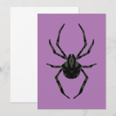Schlichte Alte Spinne Einladung (Vorne/Hinten)