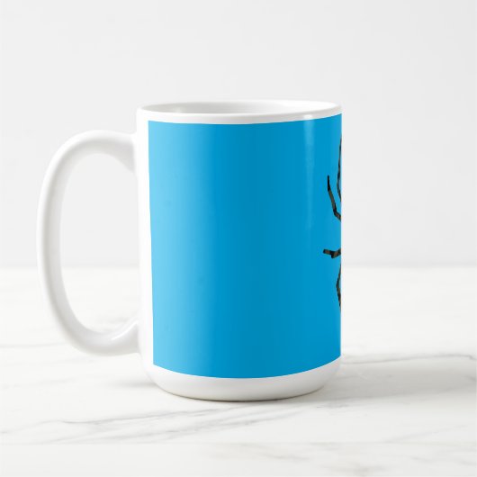 Schlichte Alte Spinne Kaffeetasse (Links)