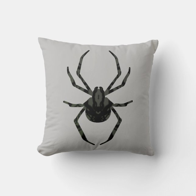 Schlichte Alte Spinne Kissen (Vorderseite)