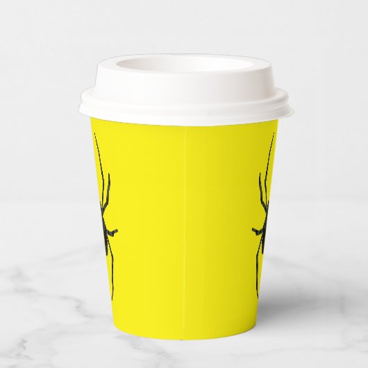 Schlichte Alte Spinne Pappbecher (Rechts)