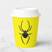 Schlichte Alte Spinne Pappbecher (Vorderseite)