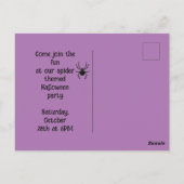 Schlichte Alte Spinne Postkarte (Rückseite)