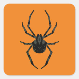 Schlichte Alte Spinne Quadratischer Aufkleber