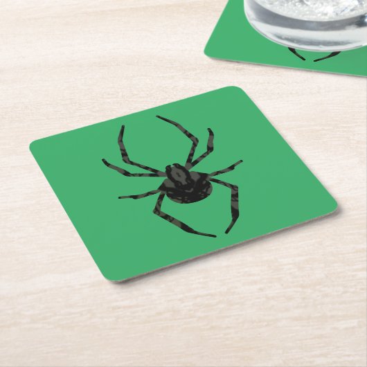 Schlichte Alte Spinne Rechteckiger Pappuntersetzer (angewinkelt)
