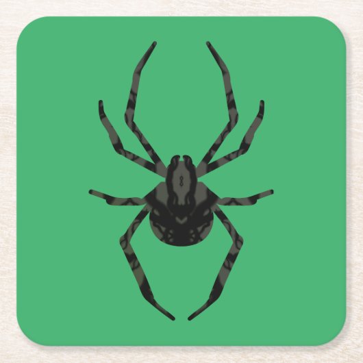 Schlichte Alte Spinne Rechteckiger Pappuntersetzer (Vorderseite)