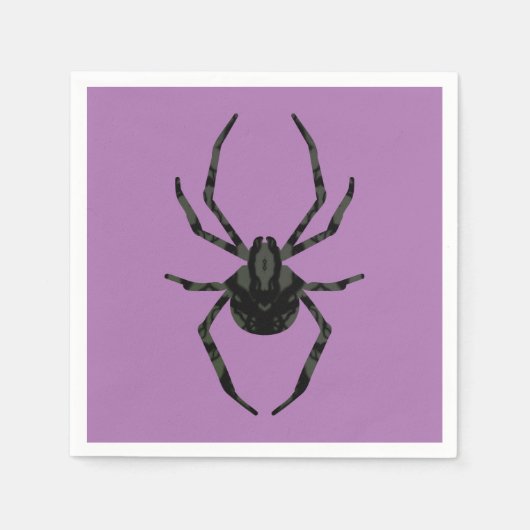 Schlichte Alte Spinne Serviette (Vorderseite)