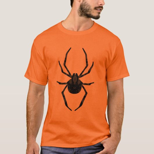 Schlichte Alte Spinne T-Shirt (Vorderseite)