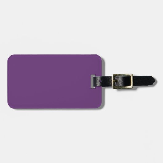 Schlichte Amarant in fester Farbe lila Gepäckanhänger (Vorderseite horizontal)