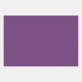 Schlichte Amarant in fester Farbe lila Geschenkpapier Set (Vorderseite 2)