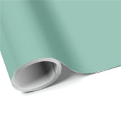 Schlichte Amazonitpastellgrün in fester Farbe Geschenkpapier (Rolleneckpunkt)