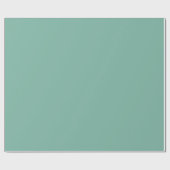 Schlichte Amazonitpastellgrün in fester Farbe Geschenkpapier (Flach)