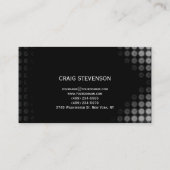 Schlichte Anwaltskanzlei mit Rechtsanwaltskarte Visitenkarte (Rückseite)