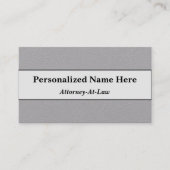 Schlichte Anwaltskarte Visitenkarte (Vorderseite)