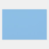 Schlichte Aqua Coal Ceil Blue Shades 3 Tones Geschenkpapier Set (Vorderseite 2)