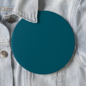 Schlichte aquamarine Pfau in fester Farbe Button (Beispiel)