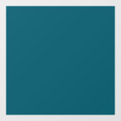 Schlichte aquamarine Pfau in fester Farbe Fensteraufkleber (Blatt)