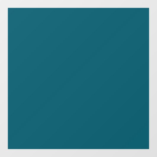 Schlichte aquamarine Pfau in fester Farbe Fensteraufkleber (Blatt)