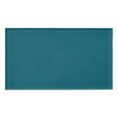 Schlichte aquamarine Pfau in fester Farbe Namenschild (Vorderseite)