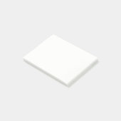 Schlichte arktische Milch Weiße Farbe Post-it Klebezettel (angewinkelt)