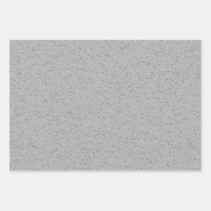 Schlichte Aschefarbe Geschenkpapier Set