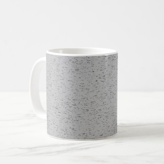 Schlichte Aschefarbe Kaffeetasse (Vorderseite Links)
