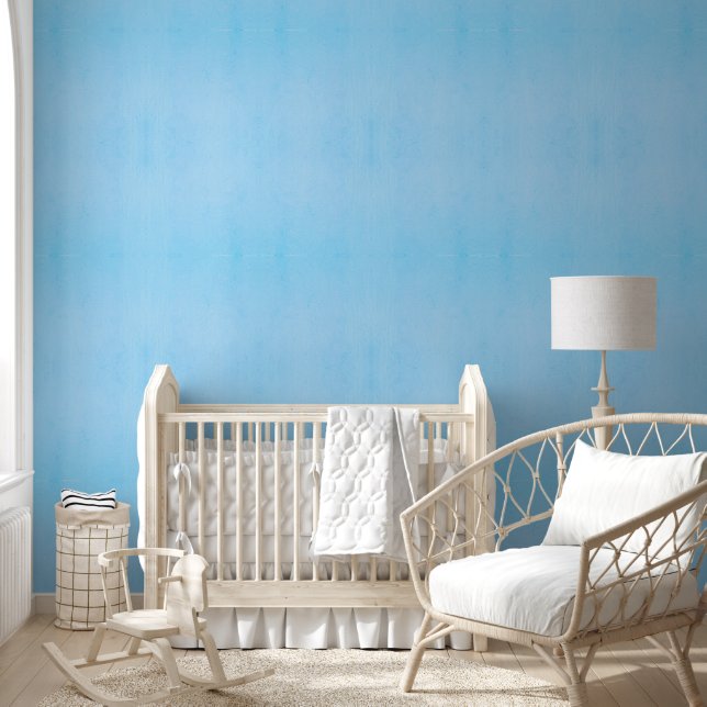 Schlichte Babyblau mit subtil ungleicher Textur Tapete (Kinder)