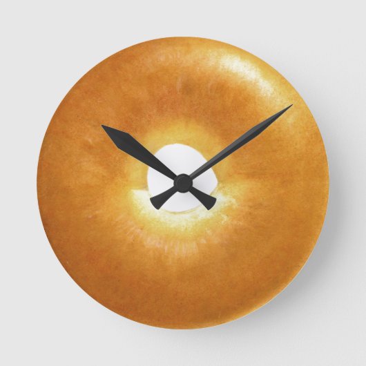 Schlichte Bagel-Runde-Uhr Runde Wanduhr (Vorderseite)