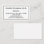 Schlichte Barrier-Visitenkarte Visitenkarte (Vorne/Hinten)