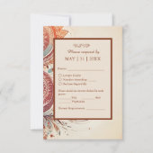 schlichte beige-schicke Hochzeit RSVP Karte (Vorderseite)