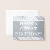 Schlichte, benutzerdefinierte Karte "HABEN EINEN G (Vorderseite mit Umschlag)