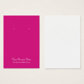 Schlichte, benutzerfreundliche Earring-Karte (Hot (Vorne & Hinten)