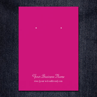 Schlichte, benutzerfreundliche Earring-Karte (Hot