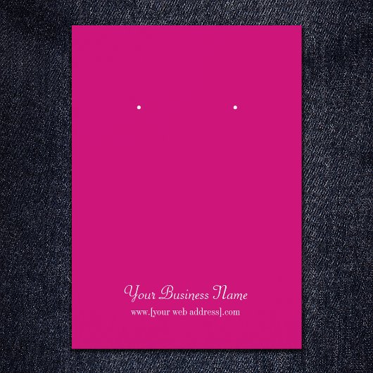 Schlichte, benutzerfreundliche Earring-Karte (Hot 