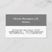 Schlichte, Berufliche Anwaltskarte Visitenkarte (Vorderseite)