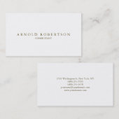 Schlichte Berufliche Business Card Visitenkarte (Vorne/Hinten)