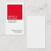 Schlichte Berufliche Minimalistische Bettwäsche Mo Visitenkarte (Vorne/Hinten)