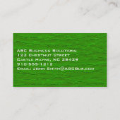 Schlichte Berufliche Standard-Visitenkarte Visitenkarte (Rückseite)