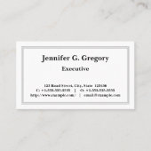 Schlichte Berufliche Visitenkarte (Vorderseite)