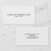 Schlichte Berufliche Visitenkarte (Vorne/Hinten)