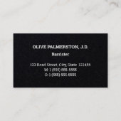 Schlichte, Berufliche Visitenkarte (Vorderseite)