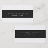 Schlichte Berufliche Visitenkarte für kreative Tre (Vorne/Hinten)