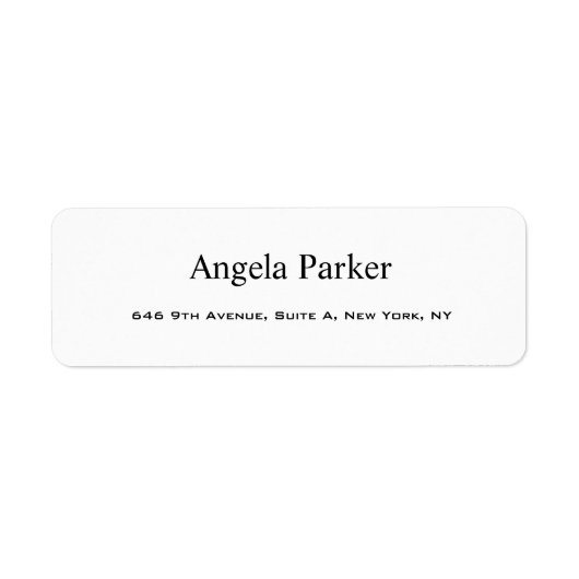 Schlichte Berufliche Weiß (Vorne)