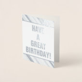 Schlichte, bescheidene "HABEN EINEN GROSSEN GEBURT Folienkarte (Vorderseite)