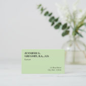 Schlichte, bescheidene und minimale Visitenkarte (Stehend Vorderseite)